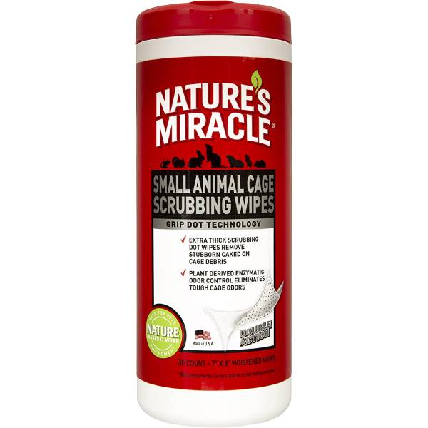 natures miracle cage scrubbing wipes